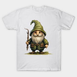 Whimsical Green Christmas Gnome T-Shirt